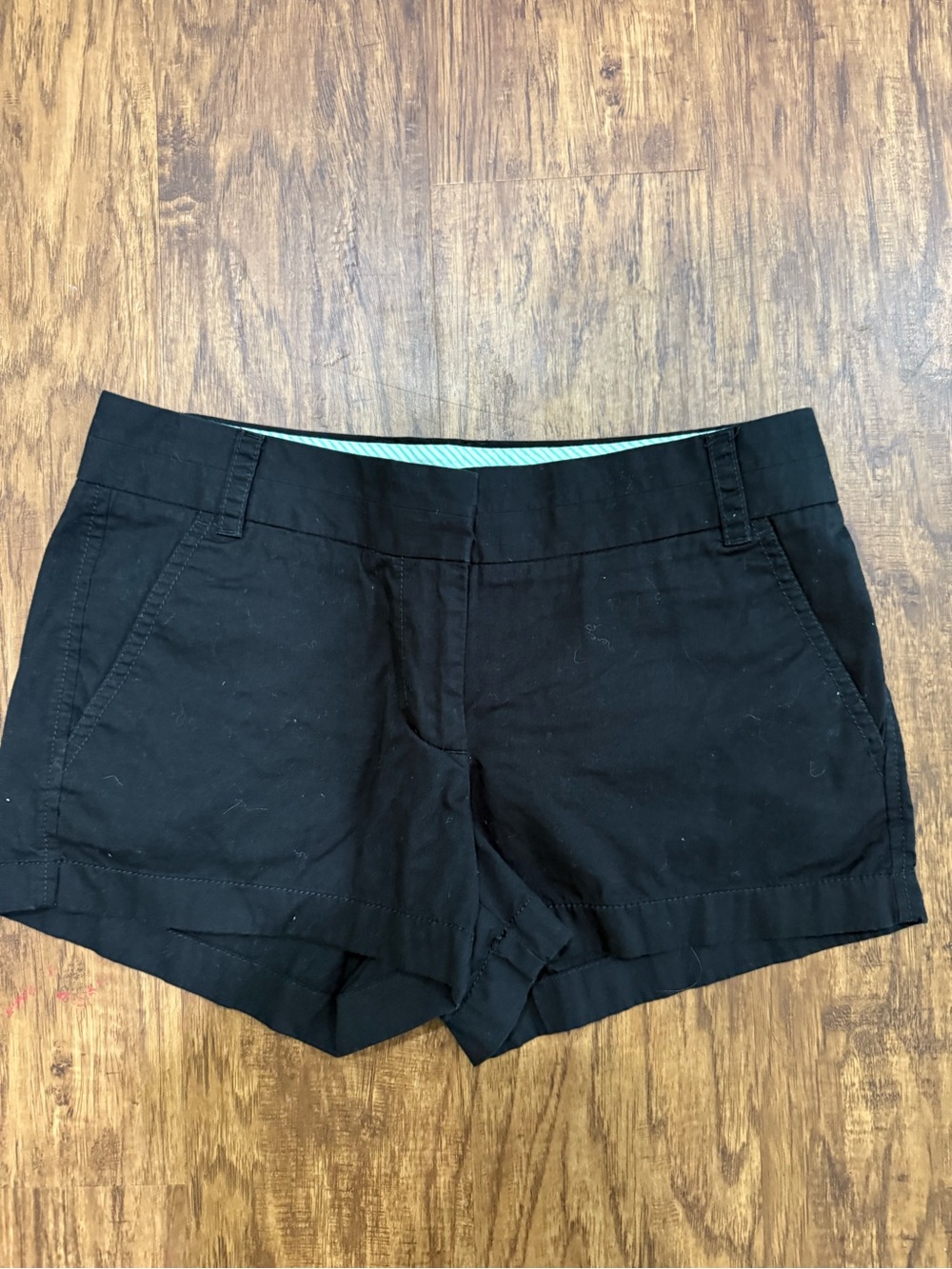 J. Crew Chino Black High-Waist Casual Shorts
